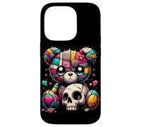 Custodia per iPhone 14 Pro Kawaii Pastel Goth Teddy Tee - Carino Creepy Skull Anime Bear
