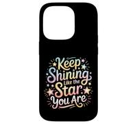 Custodia per iPhone 14 Pro Keep Shining Like The Star You Are Optimism Mindset ||-