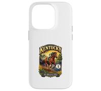 Custodia per iPhone 14 Pro Kentucky The Bluegrass State Flag Purosangue Verga d'oro