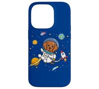 Custodia per iPhone 14 Pro Kids Boys Girls Astronaut Space Rhodesian Ridgeback Lover