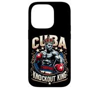 Custodia per iPhone 14 Pro King Cuba Crown Knockout di boxe cubano