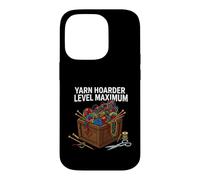 Custodia per iPhone 14 Pro Knitting Crochet Yarn Hoarder Level Maximum