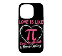 Custodia per iPhone 14 Pro L"amore è come Pi Reale Irrazionale & Mai Finire