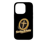 Custodia per iPhone 14 Pro La fede mi fa pedalare in bicicletta cristiana