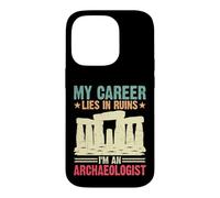 Custodia per iPhone 14 Pro La mia carriera giace nelle rovine umorismo archeologo