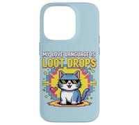 Custodia per iPhone 14 Pro La mia lingua di gioco è Loot Drops Cat Gamer Cool Design