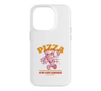 Custodia per iPhone 14 Pro La pizza è il mio linguaggio d"amore (Dichiarazione di cibo divertent