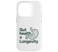 Custodia per iPhone 14 Pro La salute dell'intestino è uguale alla longevità citazione