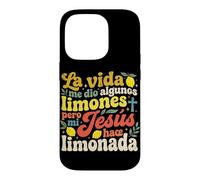 Custodia per iPhone 14 Pro La Vida Me Dio Limones Pero Jesus Hizo Limonada Christian