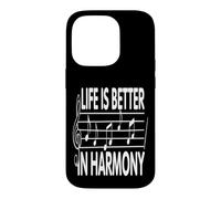 Custodia per iPhone 14 Pro La vita è migliore in Harmony Music Lover