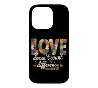 Custodia per iPhone 14 Pro L'amore non conta le differenze Supporto per la consapevolezza dell'autismo