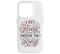 Custodia per iPhone 14 Pro Last Fling Before The Ring Bride, addio al nubilato