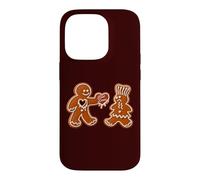 Custodia per iPhone 14 Pro Last Xmas - Cuore di pan di zenzero