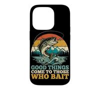 Custodia per iPhone 14 Pro Le cose buone arrivano a coloro che escono pescatore di spigole