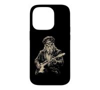 Custodia per iPhone 14 Pro Leonardo da Vinci Zombie Suonare la Chitarra Rinascimento Italiano