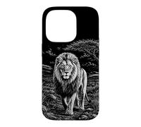 Custodia per iPhone 14 Pro Leone in natura