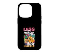 Custodia per iPhone 14 Pro Less Talking More Ukulele Divertente Lettore Musicale Hawaiano