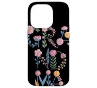 Custodia per iPhone 14 Pro Lettere Floreali Pastello GRANDMA Tipografia Botanica Nonna