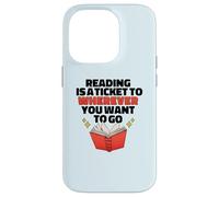 Custodia per iPhone 14 Pro LETTURA È UN BIGLIETTO PER DOVE VUOI ANDARE Reader Meme