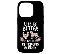 Custodia per iPhone 14 Pro Life Is Better With Chickens And Dogs