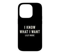 Custodia per iPhone 14 Pro Lily Rose So cosa voglio audace