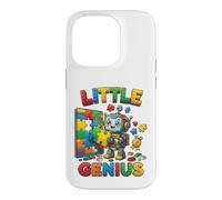 Custodia per iPhone 14 Pro Little Genius Robot Puzzle Builder Design per bambini