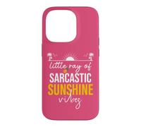 Custodia per iPhone 14 Pro Little Ray of Sarcastic Sunshine Hello Summer Vibes Beach