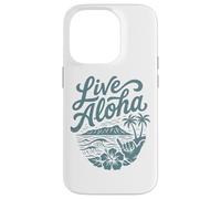 Custodia per iPhone 14 Pro Live Aloha Shaka Surf Wave Ibisco Hawaii DiamondHead Art