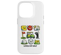 Custodia per iPhone 14 Pro Livelli divertenti del golf Detti divertenti sul golf Nerd geometrici
