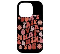 Custodia per iPhone 14 Pro Look Ahead Not Behind You Retro Groovy Citazione