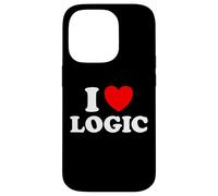 Custodia per iPhone 14 Pro Love Logic Funny Smart Data Think Math Make Sense Fan dei programmatori