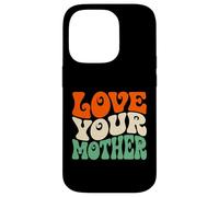 Custodia per iPhone 14 Pro Love Your Mother Earth Day Retro Ambientalista Pianeta