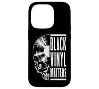 Custodia per iPhone 14 Pro LP Black Vinyl Matters Vintage Record Lover Gothic Skull