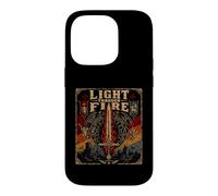 Custodia per iPhone 14 Pro Luce Attraverso il Fuoco Armatura Cristiana Di Dio Fede