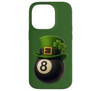 Custodia per iPhone 14 Pro Lucky Eight 8 Ball Shirt with Shamrock and Four Leaf Clover