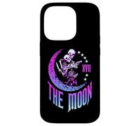 Custodia per iPhone 14 Pro Luna Tarocchi Scheletro Coppia Fuorilegge Astrologia Gotica