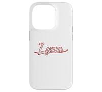 Custodia per iPhone 14 Pro Lynn Massachusetts North Shore Vintage Varsity Distressed