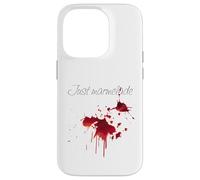 Custodia per iPhone 14 Pro macchia rossa con marmellata umorismo shock mamma