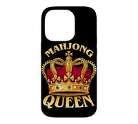 Custodia per iPhone 14 Pro Mahjong Crown Ragazze Signore Giocando Mahjong Game Night