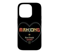 Custodia per iPhone 14 Pro Mahjong è come gli amici raccolgono sociale gioco notte retrò