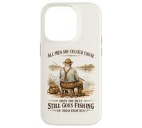 Custodia per iPhone 14 Pro Mai sottovalutare un vecchio che va a pescare a 80 anni