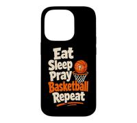 Custodia per iPhone 14 Pro Mangiare Dormire Pregare Basket Ripeti Fede Sport