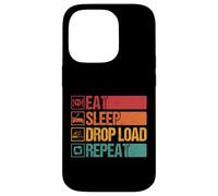 Custodia per iPhone 14 Pro Mangiare Sleep Drop Load Repeat Funny Trucker Semi Truck Driver