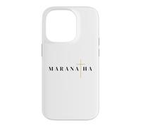Custodia per iPhone 14 Pro Maranatha citazione greca vieni signore gesù