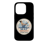 Custodia per iPhone 14 Pro MAT BREATH FOCUS Pilates Tappetino Studio