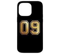 Custodia per iPhone 14 Pro Max 09 Abbinamento di grafica per sport di squadra numero nove