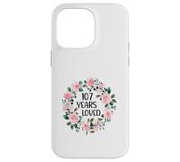 Custodia per iPhone 14 Pro Max 107 Years Loved Women Men 107 Years Old Cool 107th Birthday