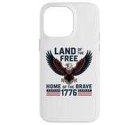 Custodia per iPhone 14 Pro Max 1776 USA Terra Aquila della Libera Casa dei Coraggiosi Patriottici
