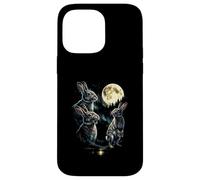 Custodia per iPhone 14 Pro Max 3 Bunny Howling At Moon Vintage Funny 80s-90s Grafica