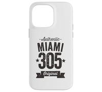 Custodia per iPhone 14 Pro Max 305 Miami Codice Area Distressed Authentic USA